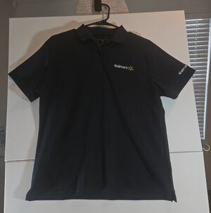 Bundle Of Ladies Walmart Polo Work Shirts Lg Navy Blue